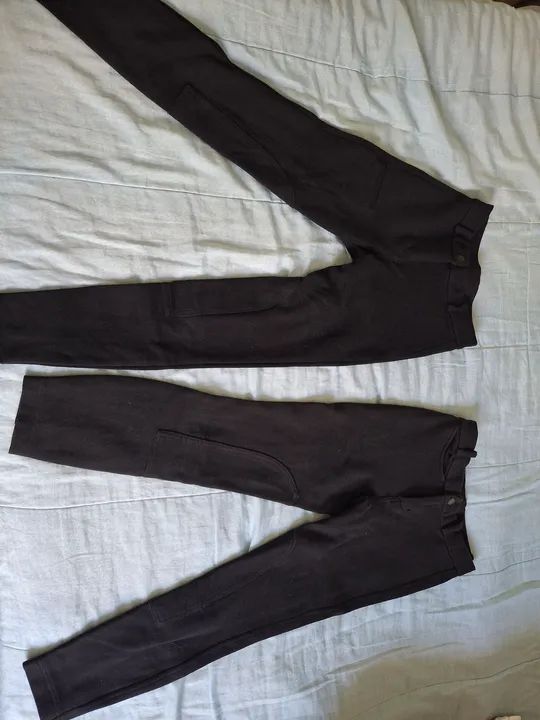 Calças de Equitação Preta marca Fouganza