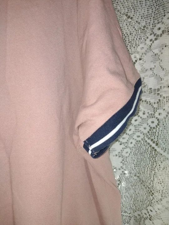 Camisa Polo Masculina Rosa - Foto 5