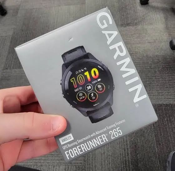 Relogio Garmin Forerunner 265 amoled 46 black nfe