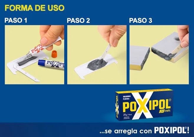 Poxipol Original Cola Epóxi Azul ou Transparente - Foto 5
