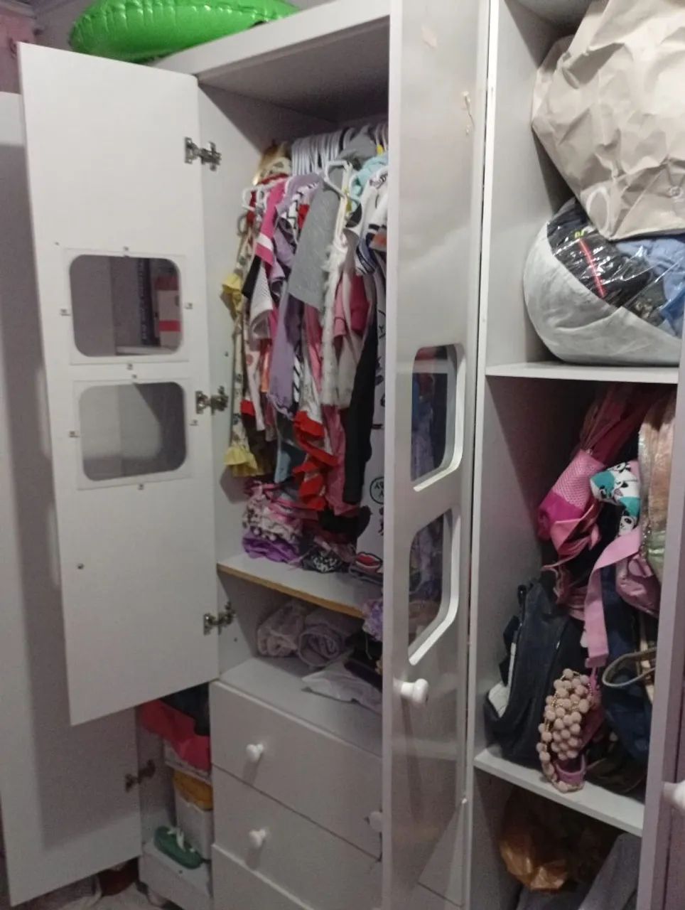 Guarda-Roupa Infantil Branco com Gavetas - Foto 4