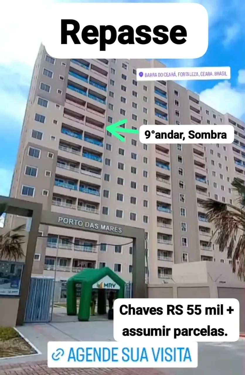 vendo chave de apartemento no porto das mares MRV