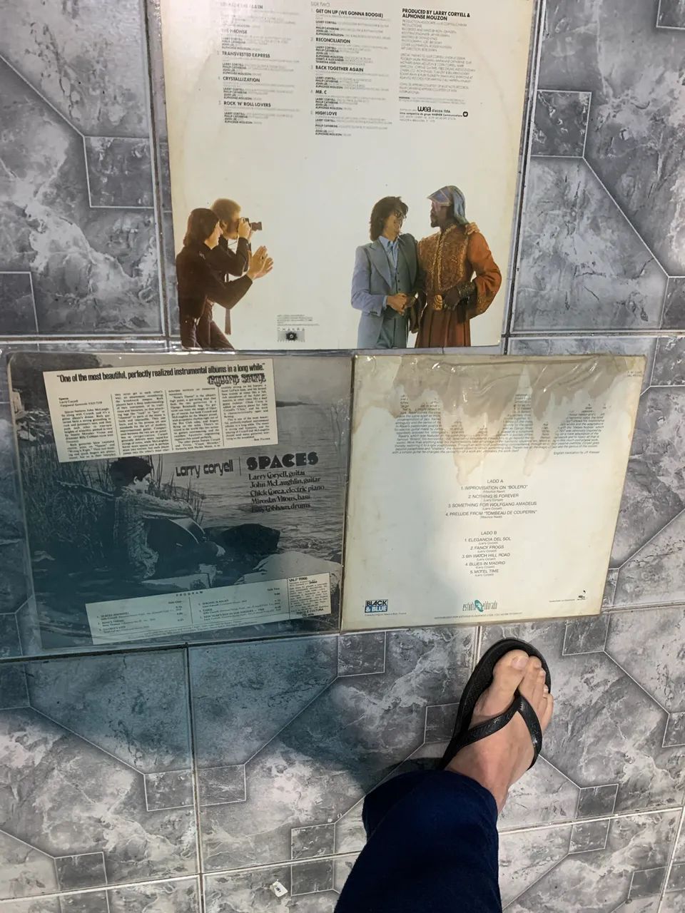 3 LPs vinil disco Larry Coryell jazz guitarra  - Foto 4