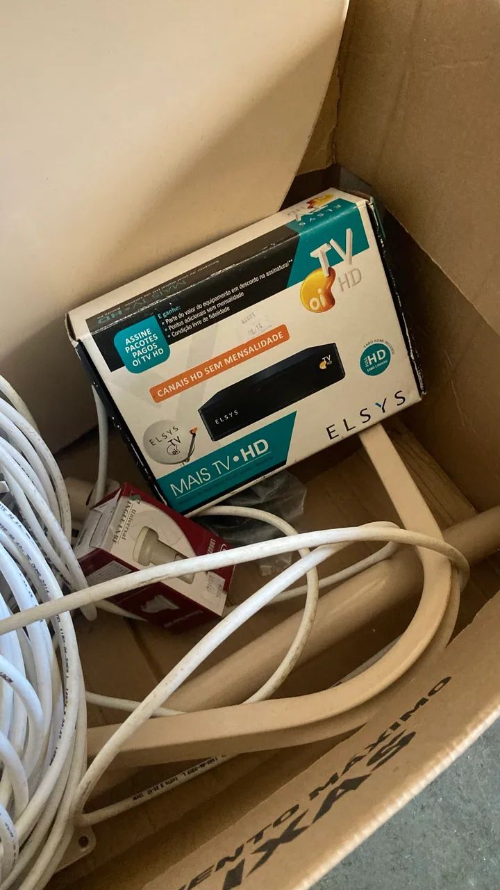 Antena e 45 mts Cabo coaxial serie 6 e receptor OiTV HD - Foto 5