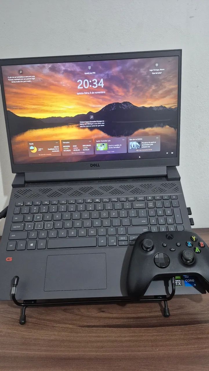 Notebook Gamer Dell G15 RTX 3050 16Gb +1Tb SSD + Controle Xbox Series X + Headphone Grátis