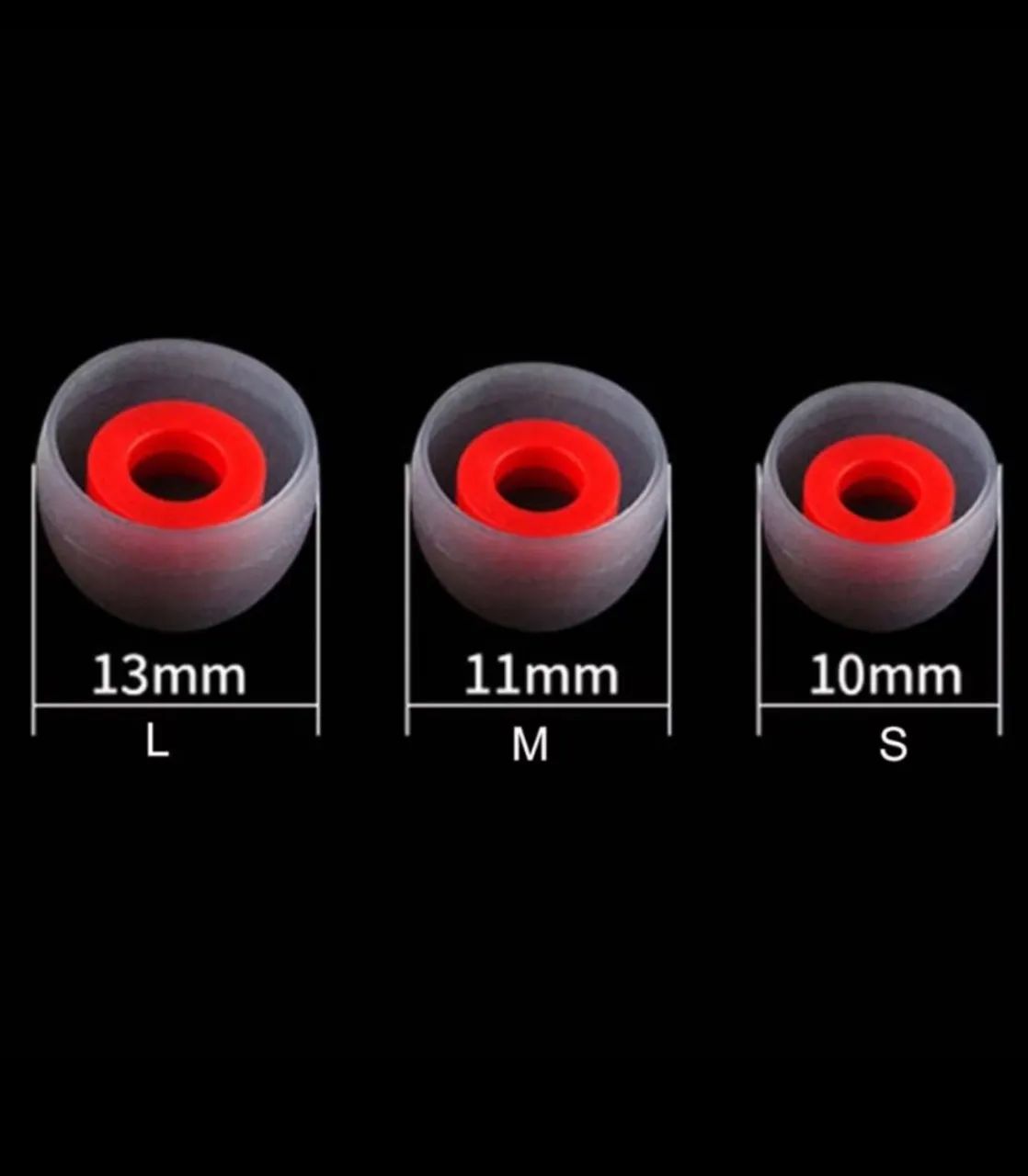 Borrachas para Fones de Ouvido Earbuds Silicone - 6 Pontas - Foto 4