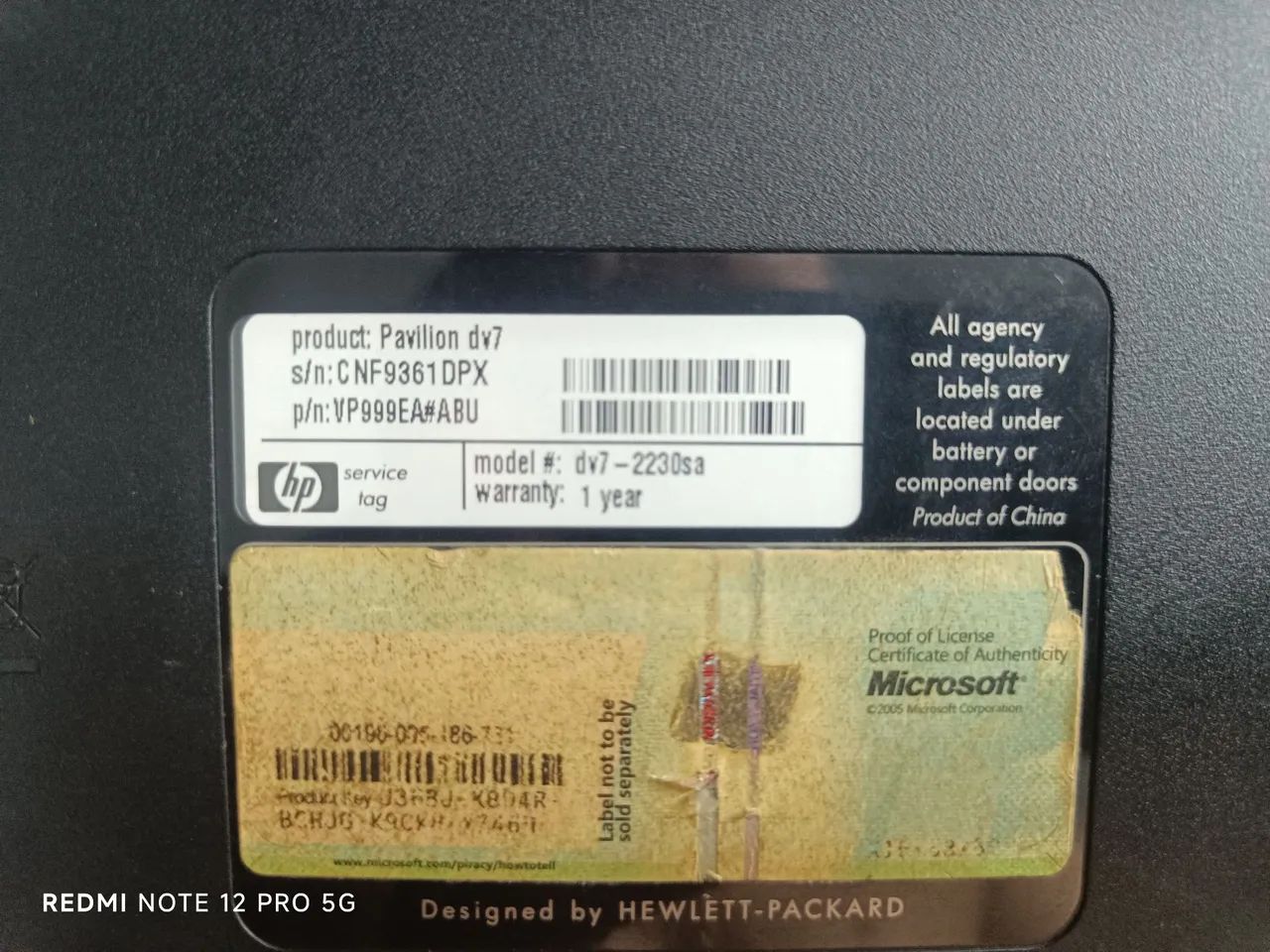 Carcaça hp pavilion dv7 placa mãe não liga aproveitar peças  - Foto 4