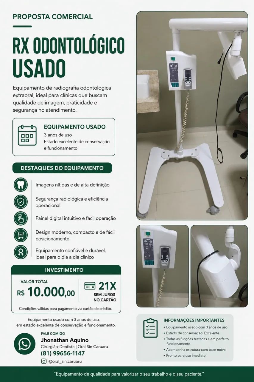 Rx odontologico periapical 