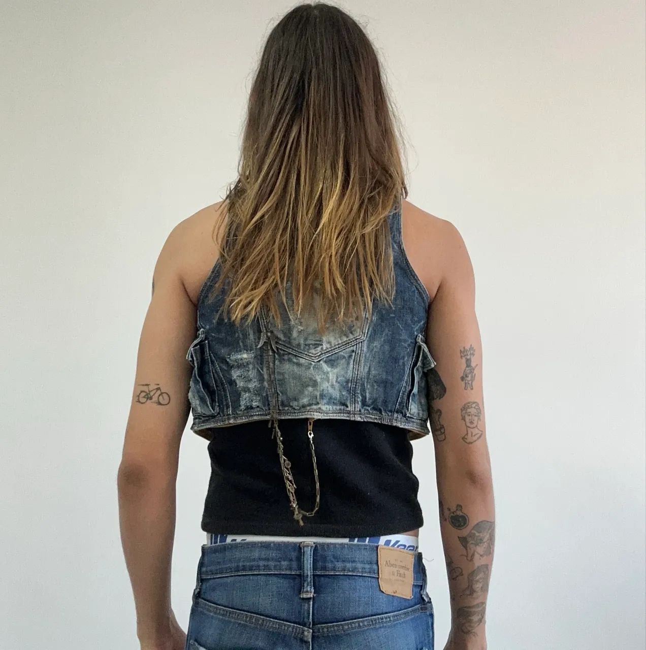 Colete/bolsa Jeans 2 em 1  - Foto 3