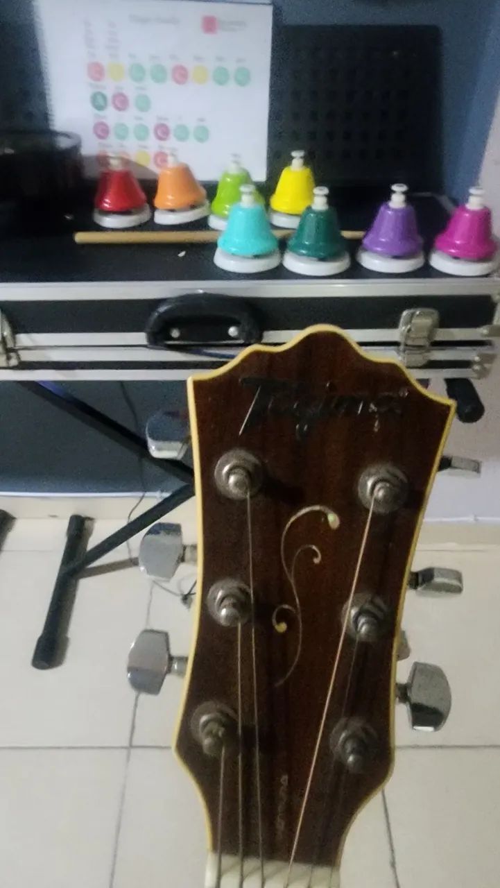Violão elétrico tagima, ventura, aço - Foto 5