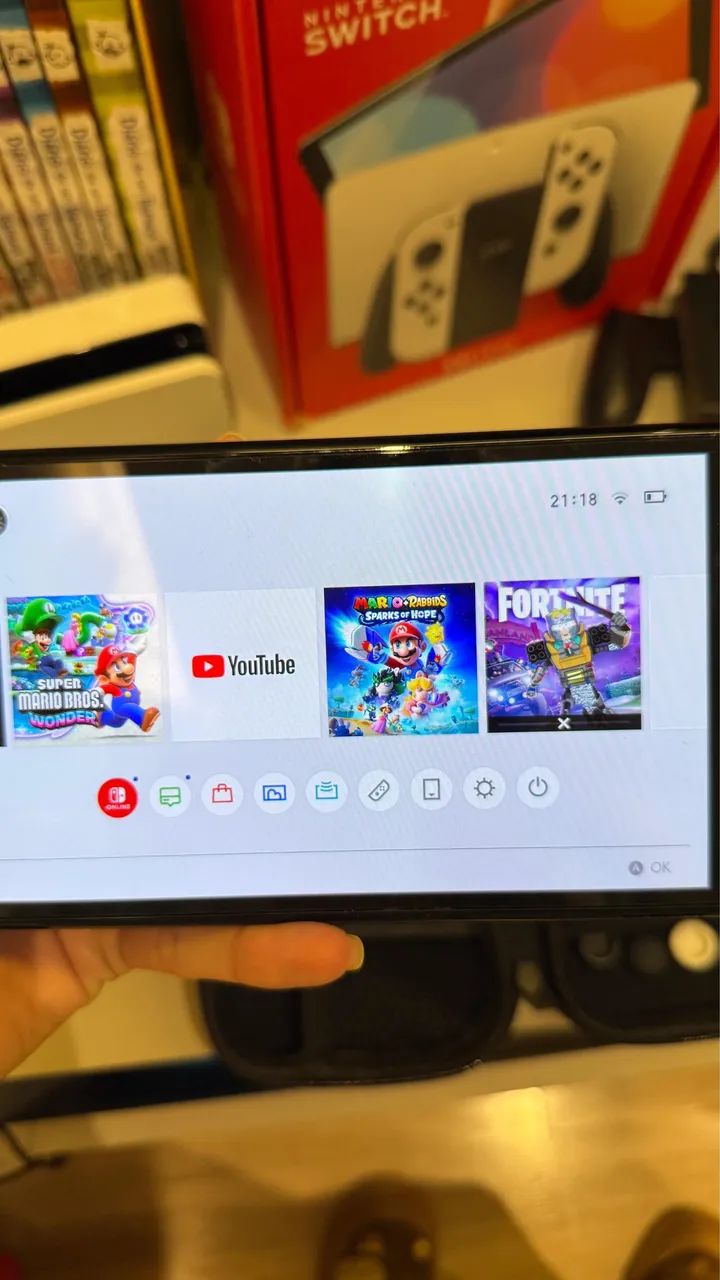 Nintendo Switch Oled branco  - Foto 4