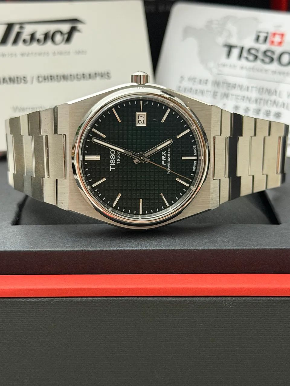 Relógio Tissot Prx automático 40mm verde original  - Foto 2