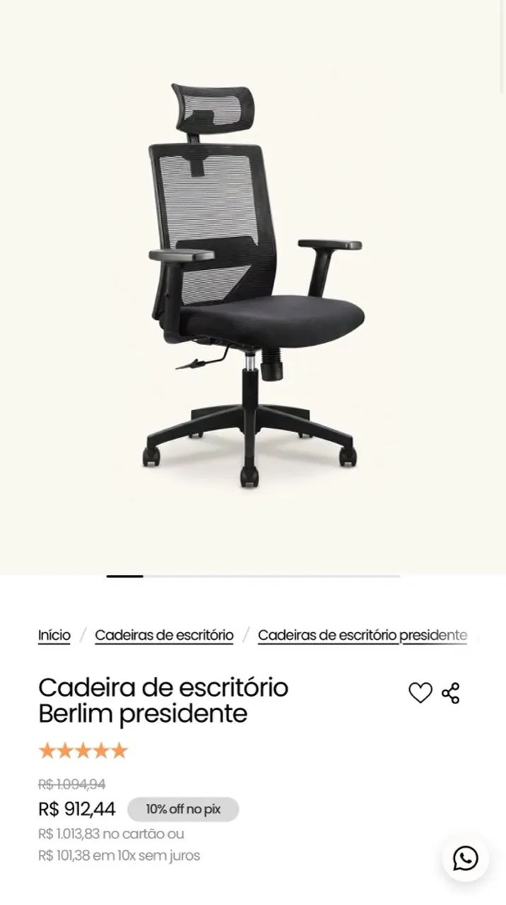 Cadeira escritório  - Foto 3