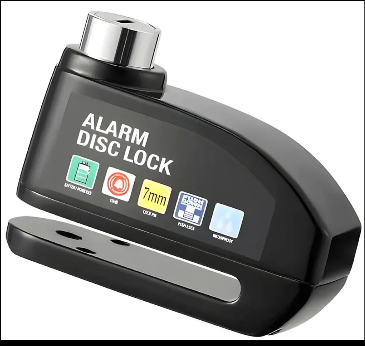 Trava disco com alarme bike e moto - Foto 3