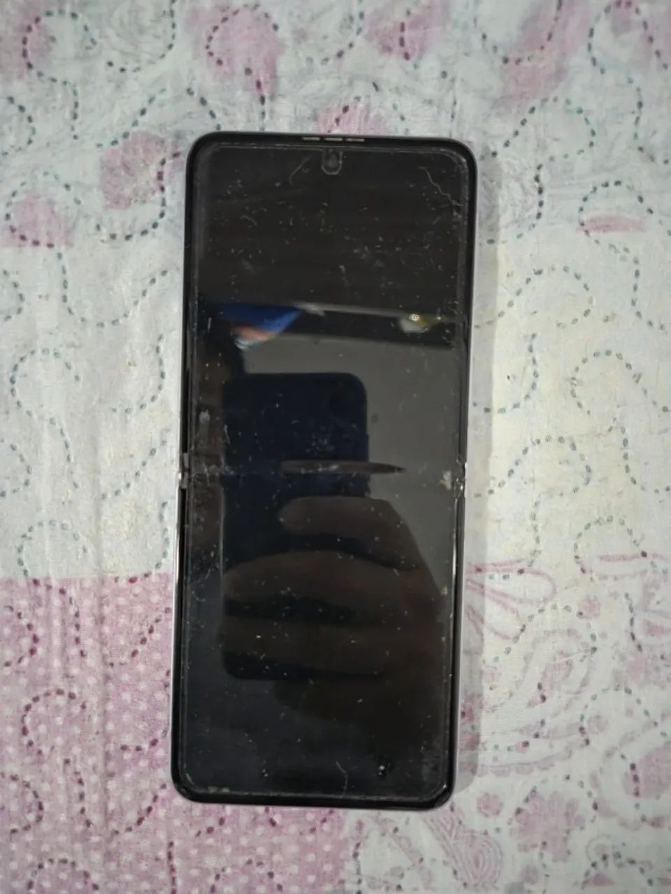 Samsung Galaxy Z Flip3 Violeta - com listra verde - Foto 4