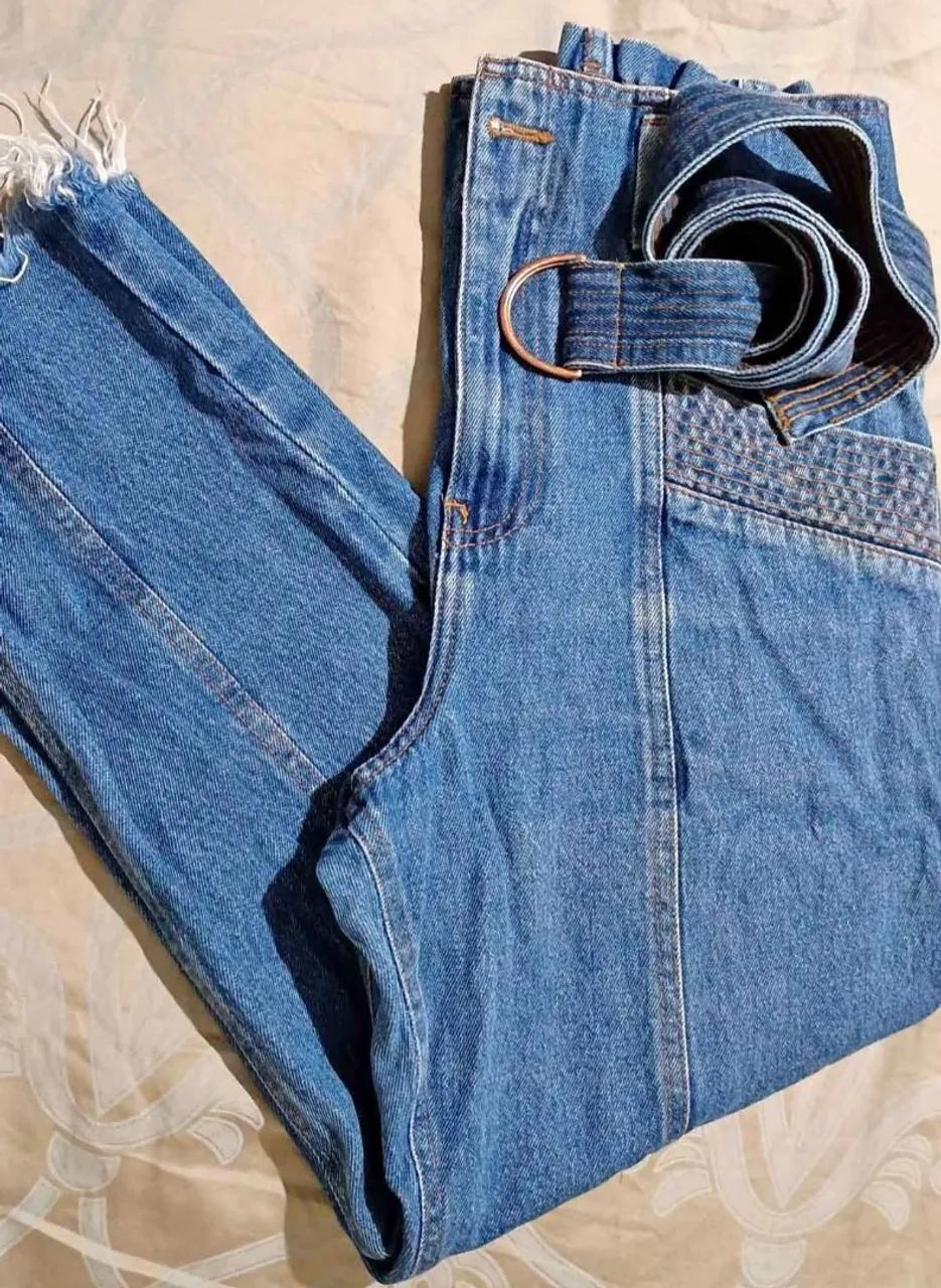CALÇA JEANS MOM TAM 38 