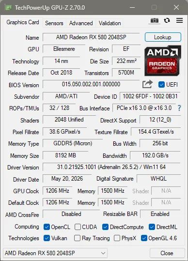 RX580 8GB - Foto 2