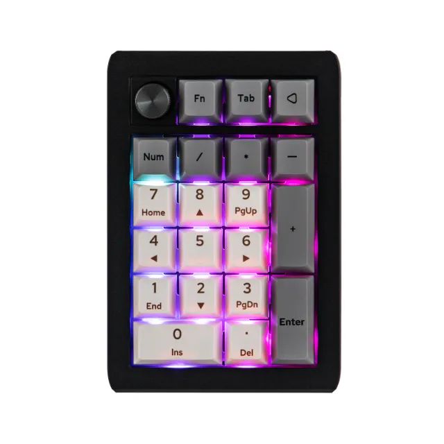 Teclado mecânico numérico EPOMAKER EK21 Triplo Modo e Knob de Alumínio