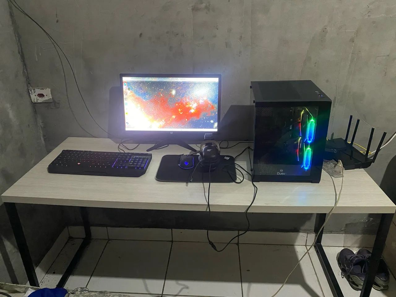 PC GAMER DE ENTRADA COMPLETO COM MESA INCLUSO  - Foto 4