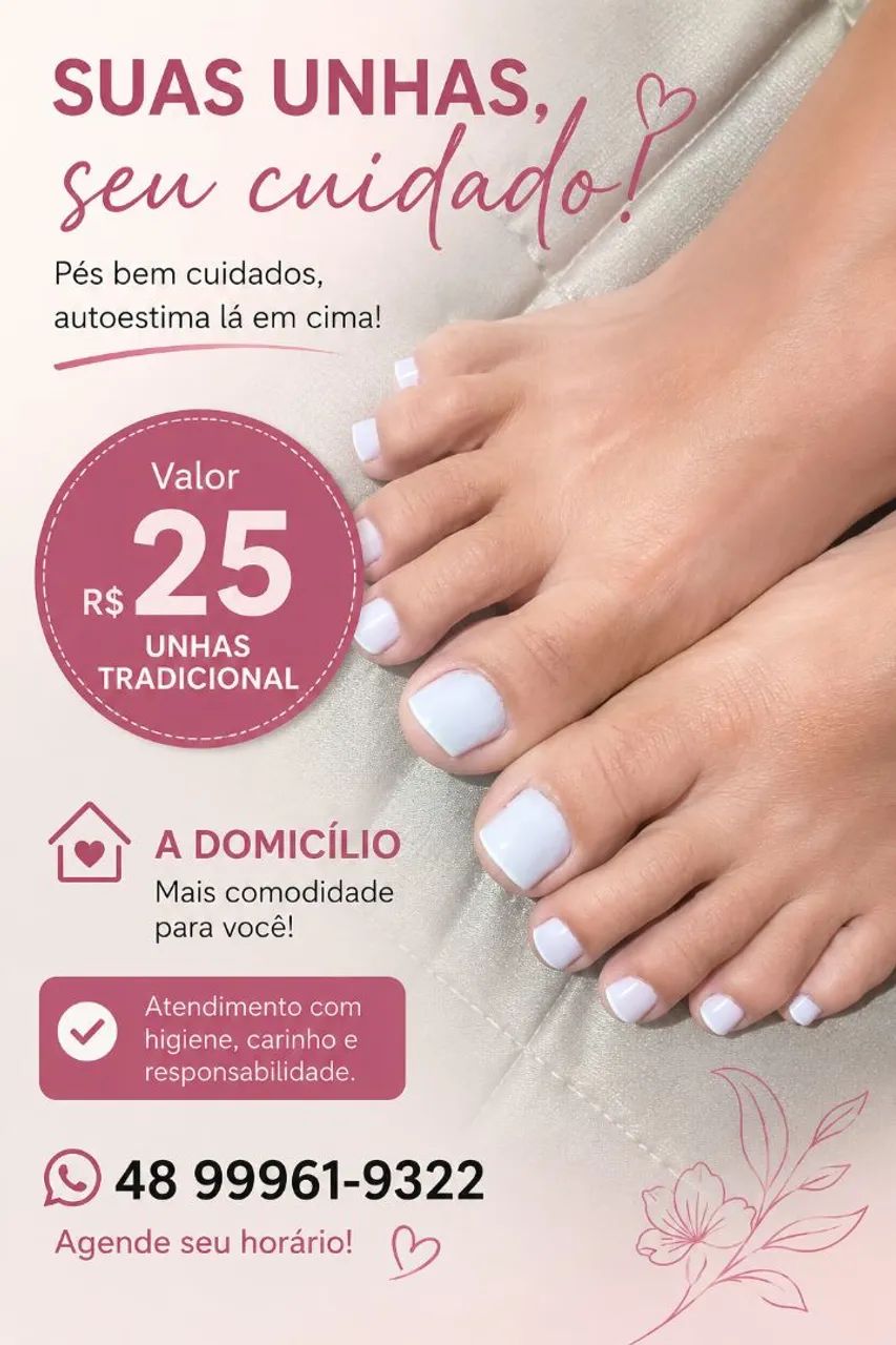 Sou manicure a domicílio 