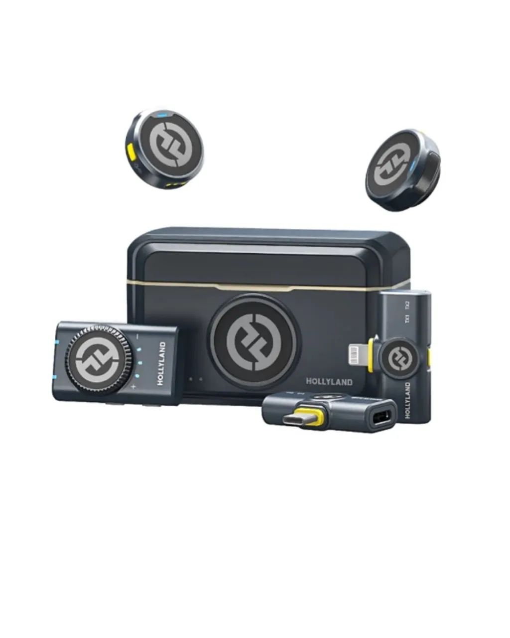 Hollyland LARK M2 - Microfone Lapela Sem Fio Hi-Fi com