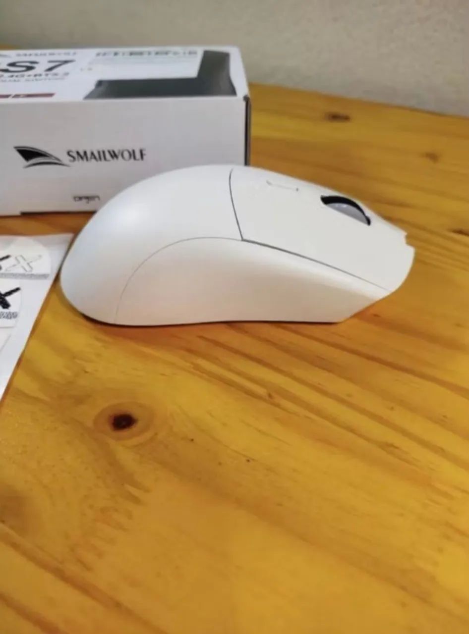 Mouse Gamer SMAILWOLF RS7 Lacrado Branco  - Foto 3