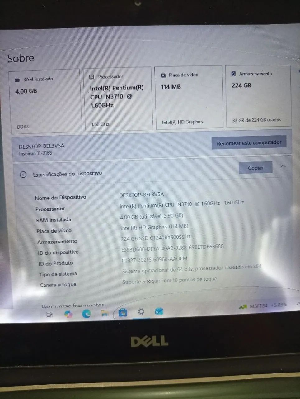 Notebook 2 em 1 Dell Inspiron 11 - Foto 5