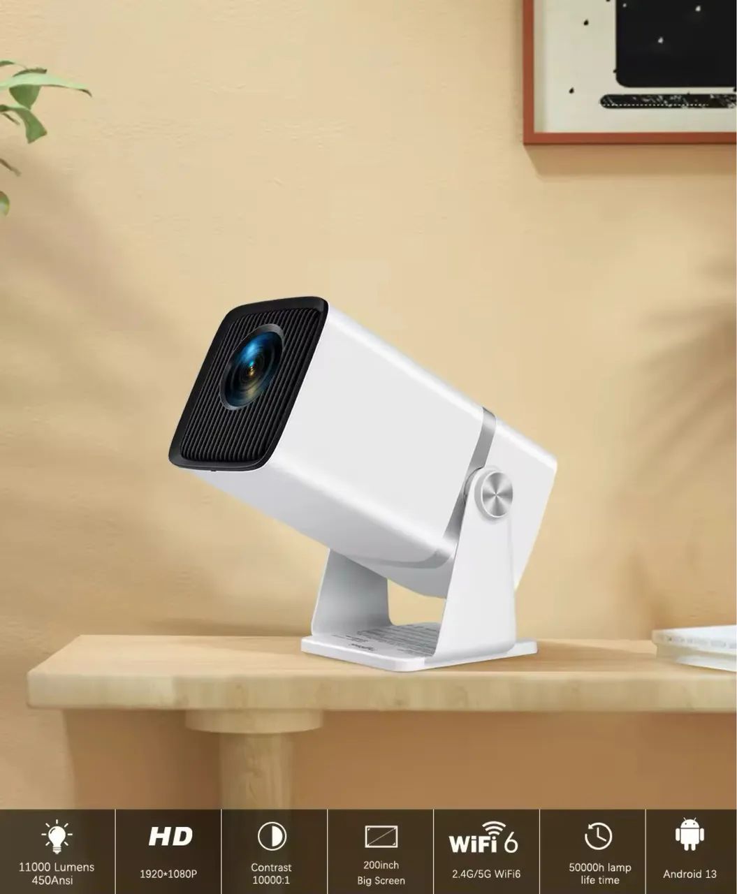 Projetor 4k thundeal td80 com Android 13
