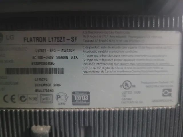 Monitor LG Flatron L1752T-SF - Foto 2