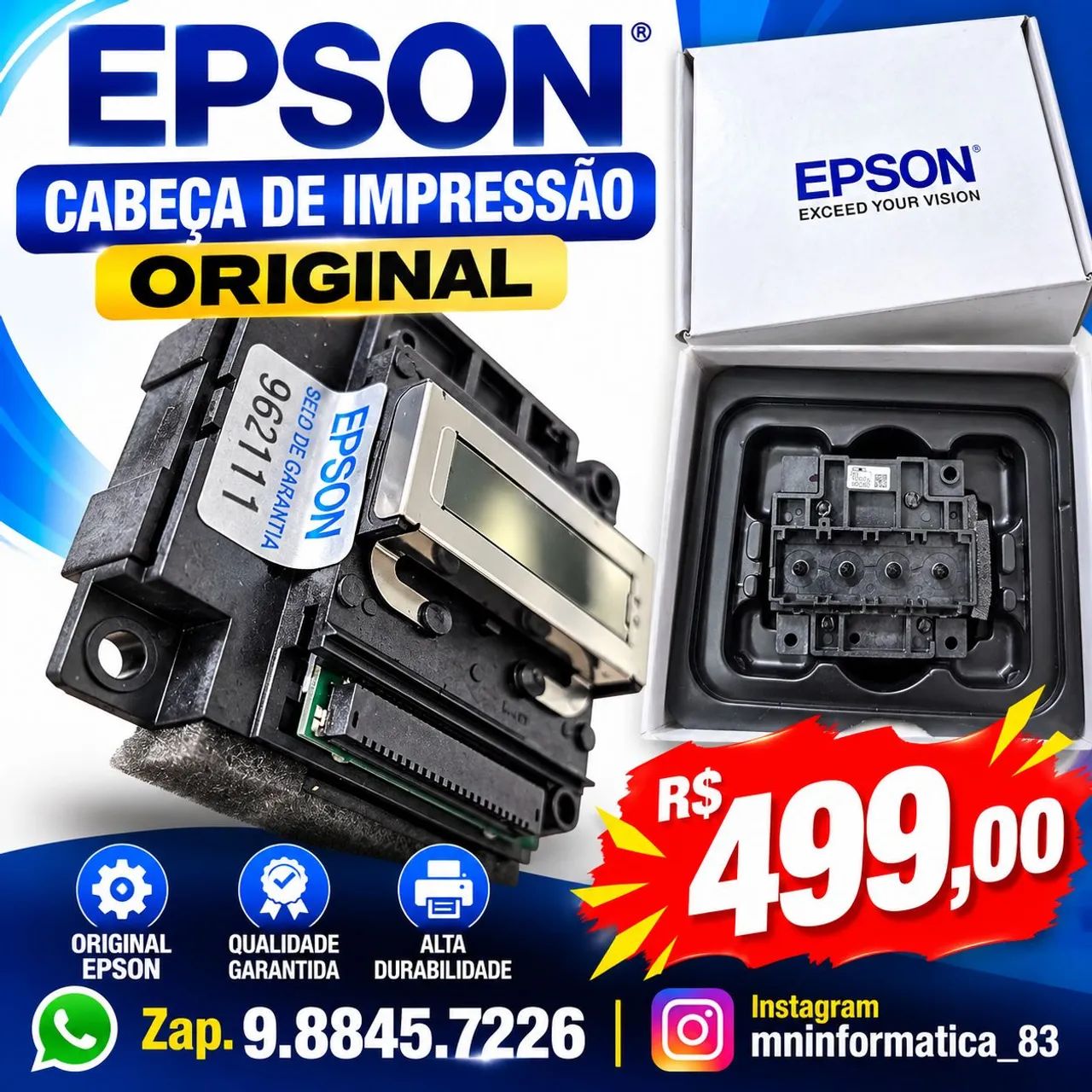 Cabeças de impressão Canon e Epson  - Foto 2