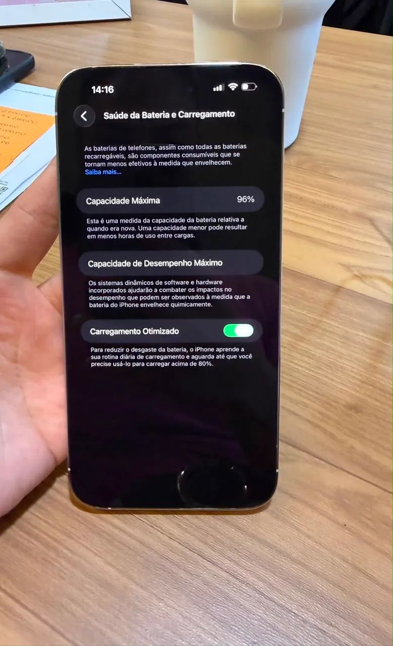 iPhone 14 Pro Max 128gb 96% bateria