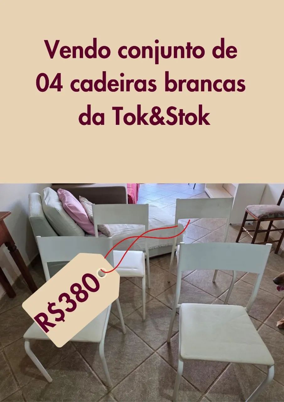 Cadeiras Tok&Stok Branca 