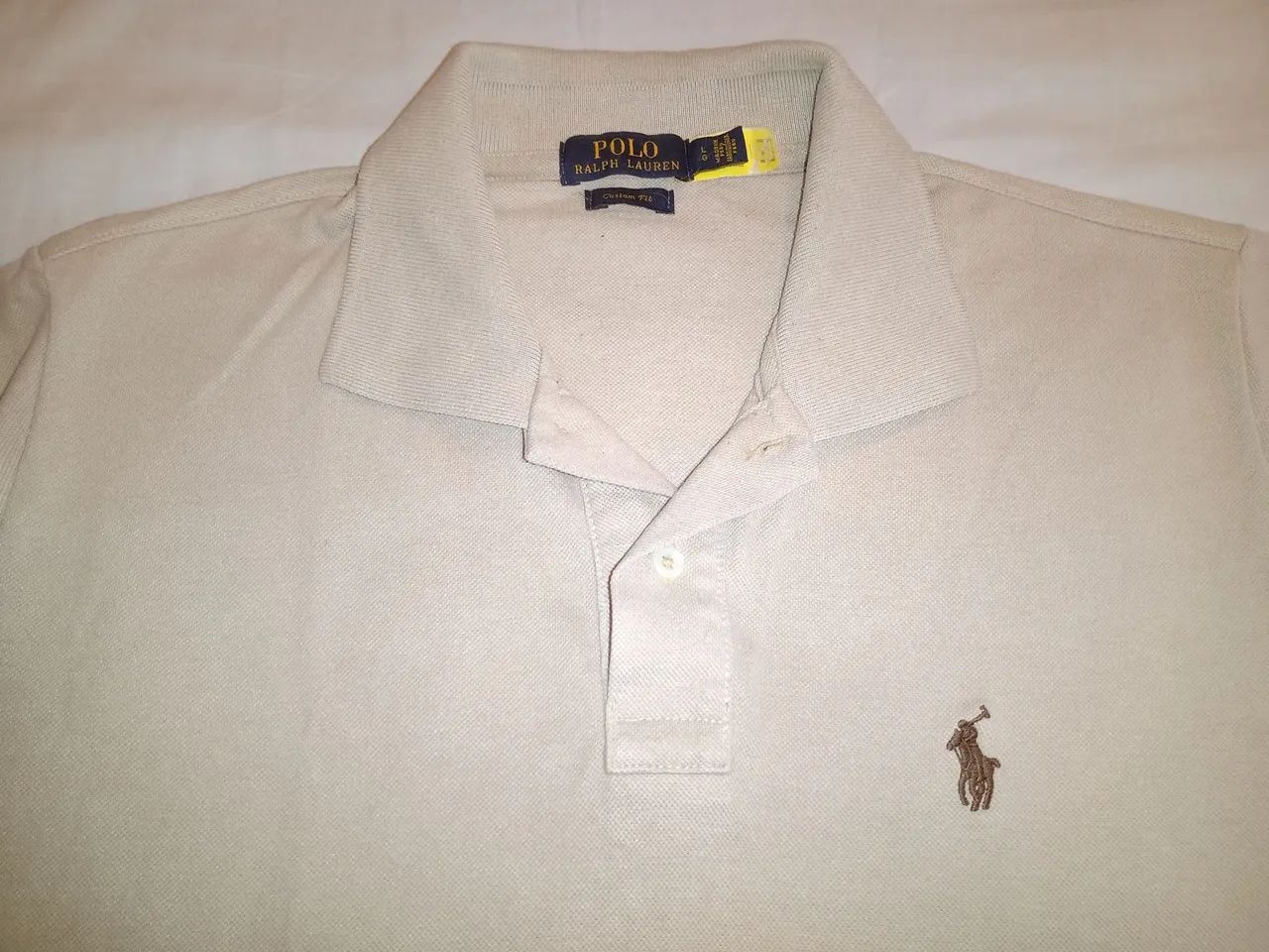 Camisa polo bege - Foto 3