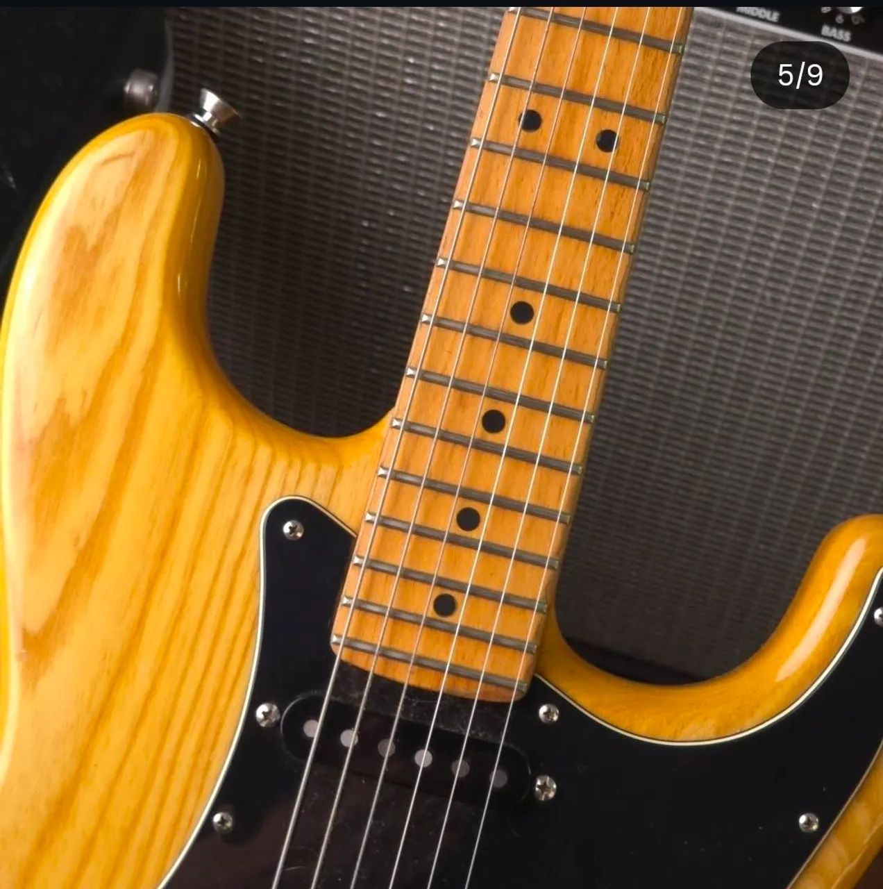 Fender 1991年 American Standard Strat Ash Guitarra Fender Stratocaster American Standard Ash 1991 com case