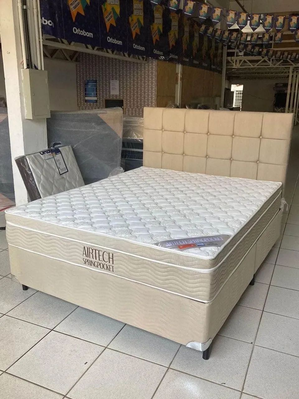 conjunto cama casal molas ensacadas Ortobom  - Foto 2
