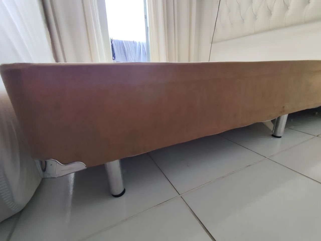 Base bipartida cama box queen