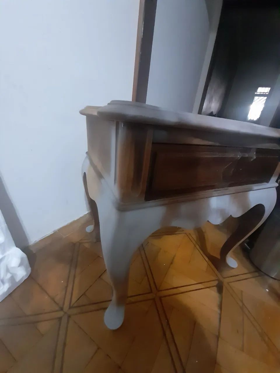 Banqueta com gaveta madeira - Foto 4