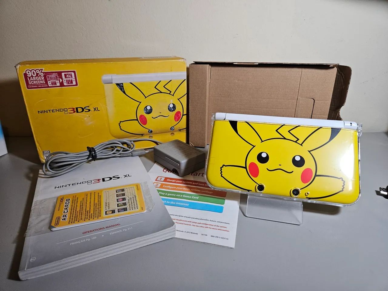 Nintendo 3DS XL Pikachu | Na Caixa Serial Batendo | Com Detalhes