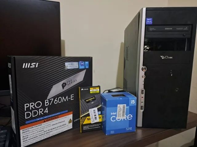 PC Gamer i5 12400F + GTX 750 + Monitor 27? 165Hz - Completo, Pronto pra Usar
