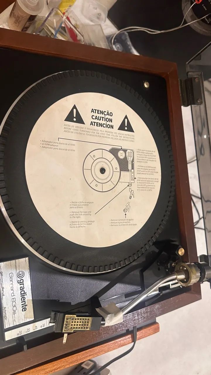 Toca discos Gradiente Garrard 830s - Foto 5