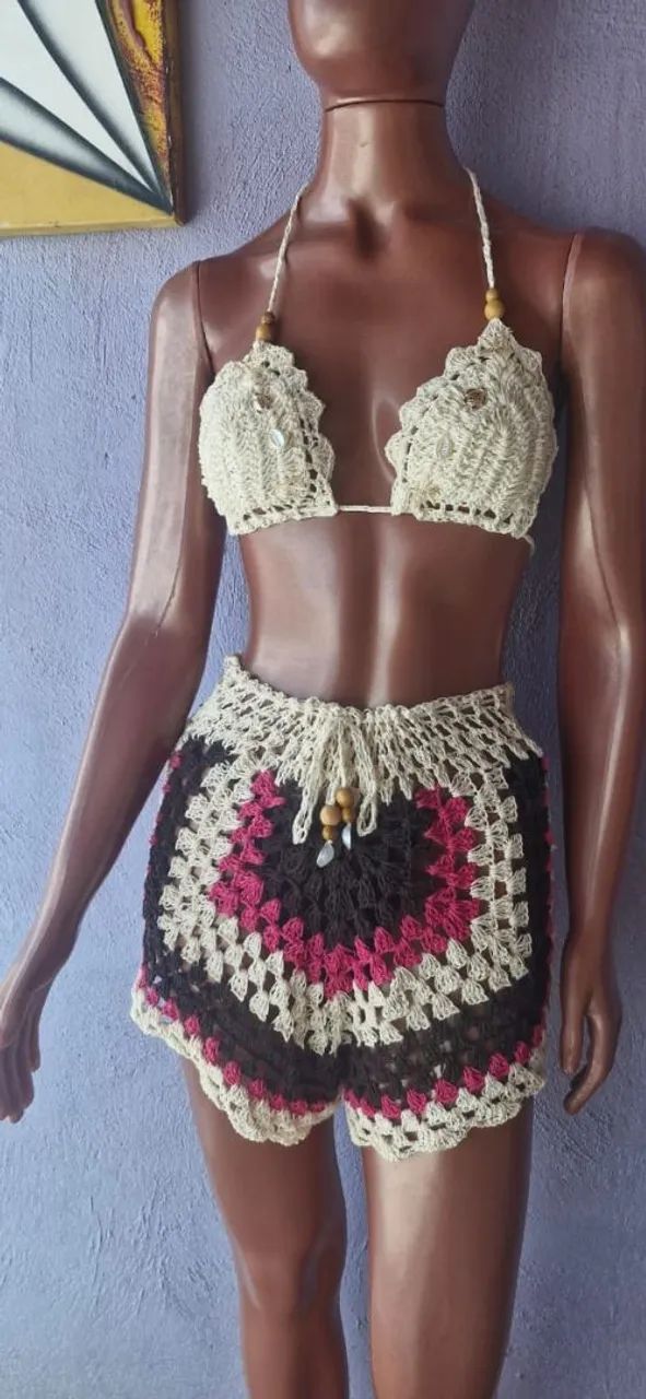 Conjunto de crochê  - Foto 3