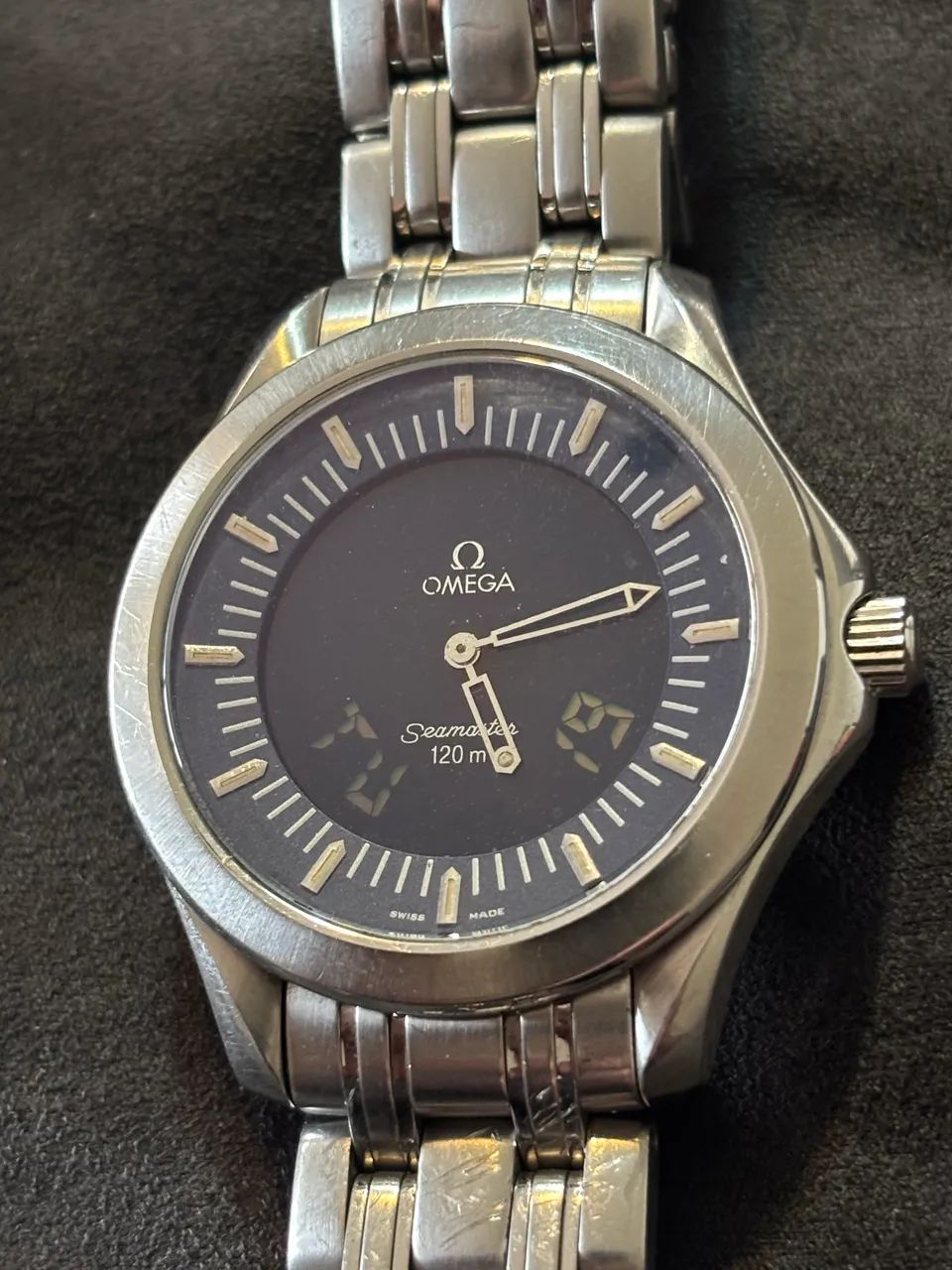 Relógio Omega Seamaster 120 Ana-Digi Impecável! - Foto 3