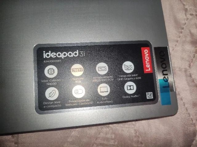 Notebook Lenovo IdeaPad 3 - Celeron N4020  - Foto 5