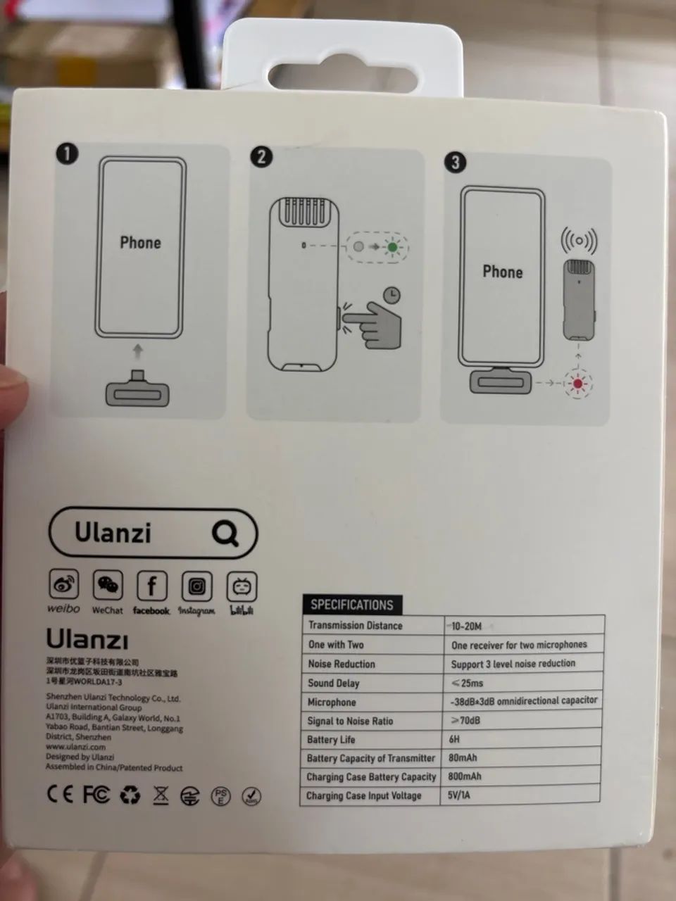 Microfone de lapela ULANZI J12 Lightining - Foto 2