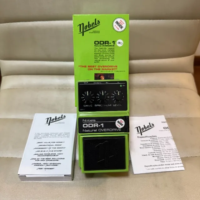 Pedal Nobels Odr-1 Natural Overdrive Verde-escuro - dos antigos