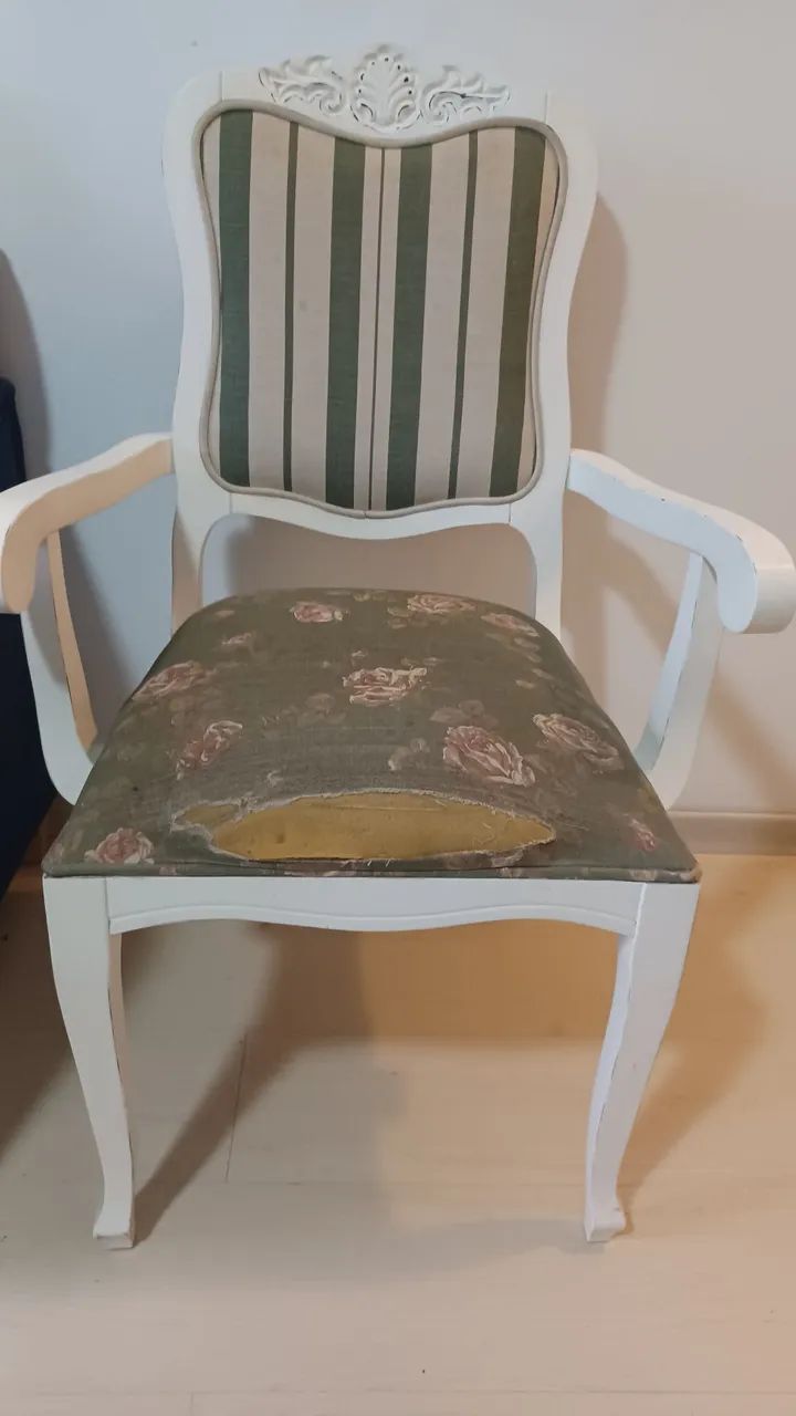Cadeira estofada estilo provençal - Foto 2