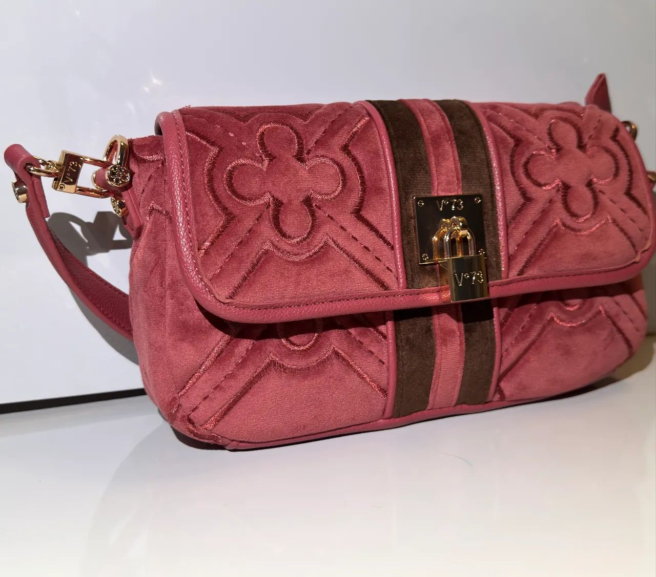 Bolsa V°73 italiana em veludo 
