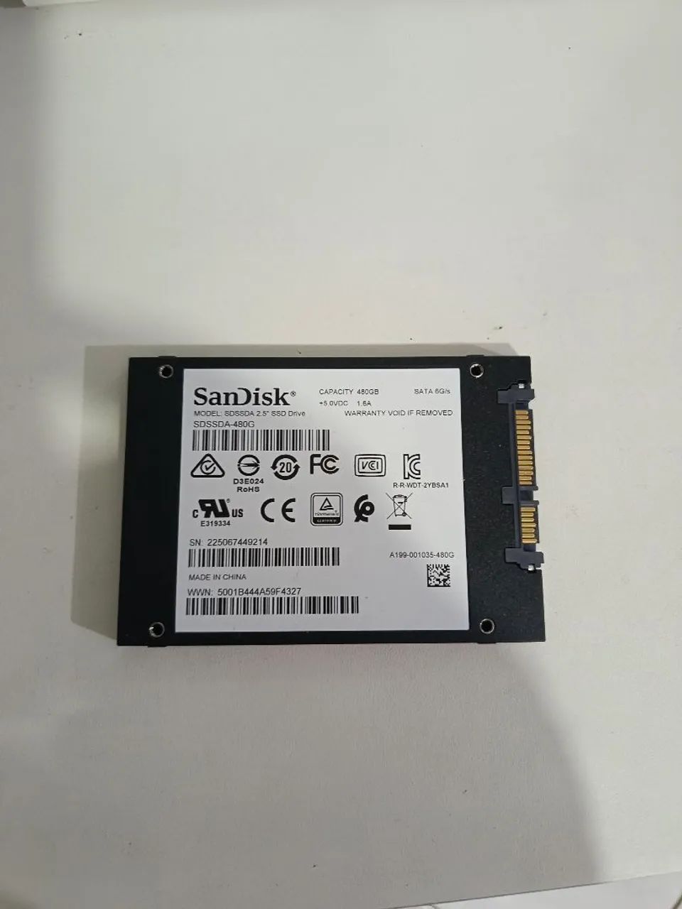 Ssd 480gb SanDisk funcionando perfeitamente, já com instalação completa windows 10. - Foto 2