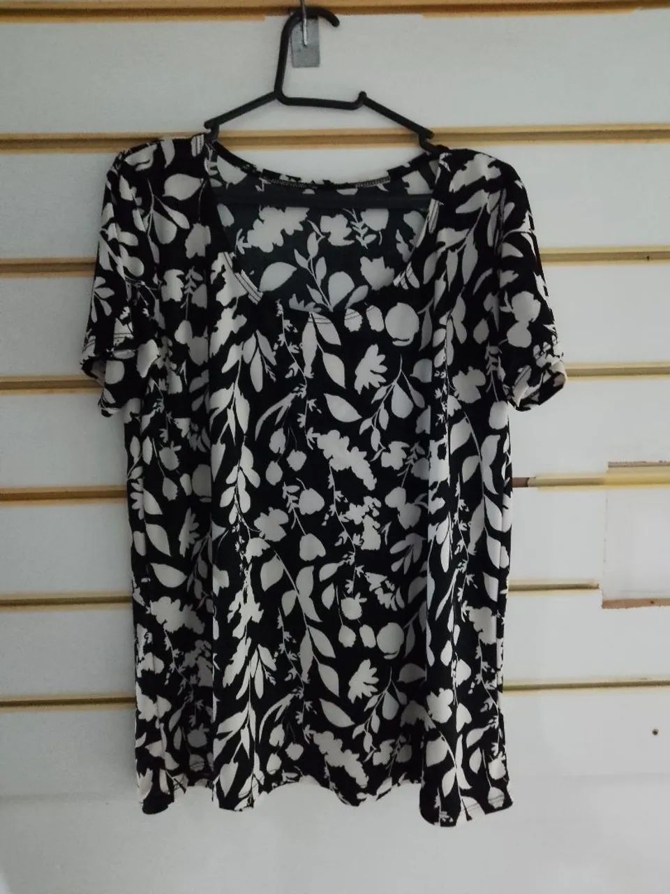 Blusa malha fria estampada - Foto 4