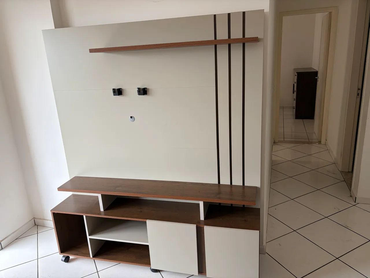 Rack/Hack para TV com Suporte e Rodinhas - Foto 5